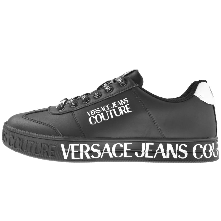 Versace Jeans Couture Court Trainers Black Mainline Menswear